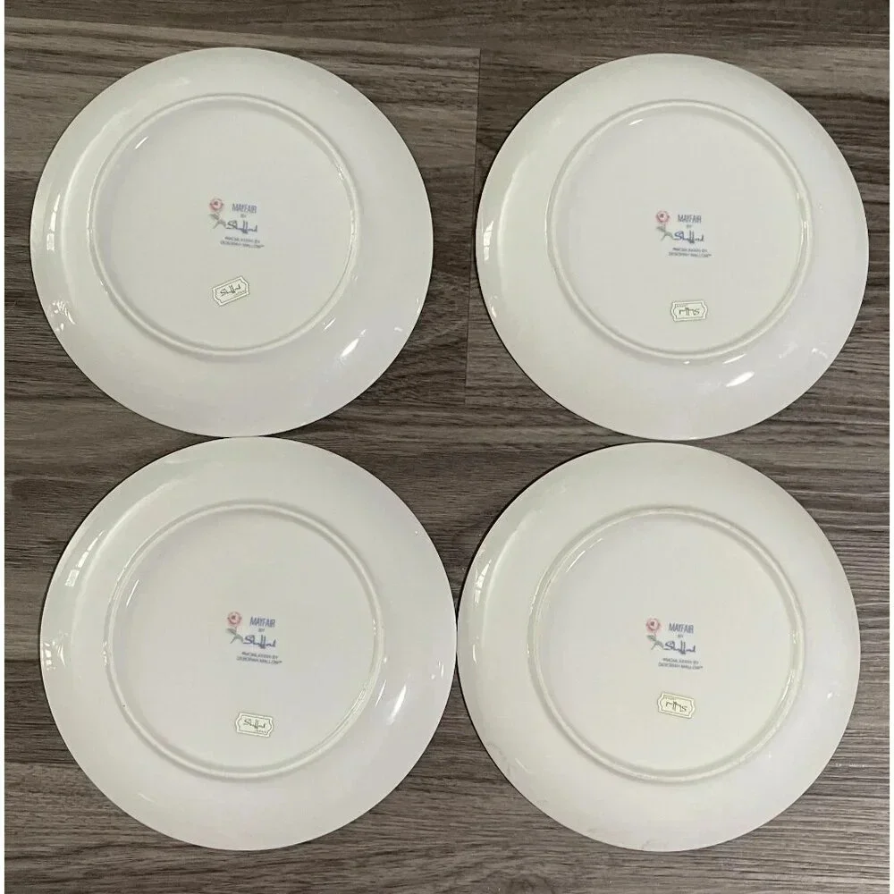 Mayfair Shafford‎ Floral Butterfly Salad Plates 7.5